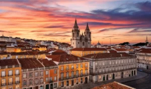 Golden visa portugal lisbon city skyline